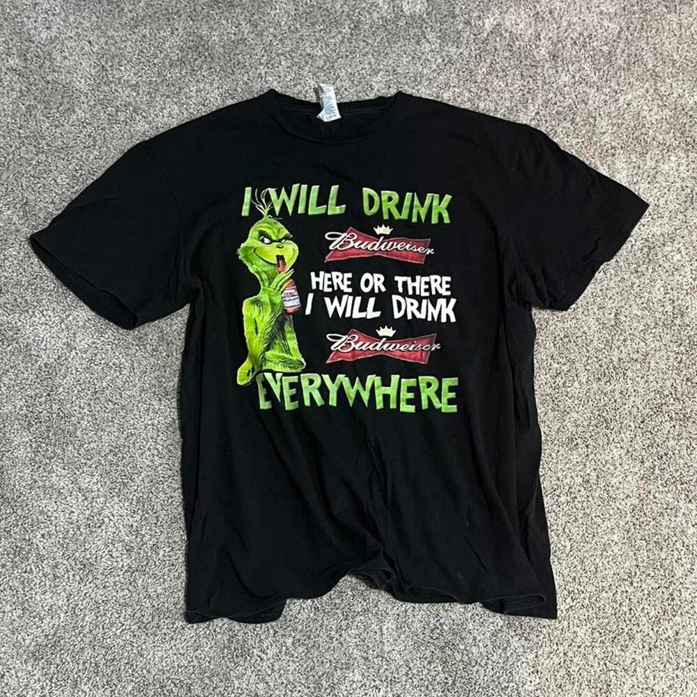 Budweiser Men's Black T-shirt